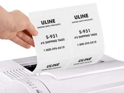 Uline White Laser Labels