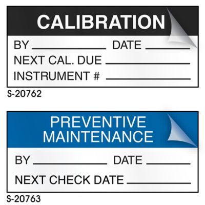 Étiquettes adhésives d'inspection autoplastifiantes