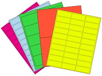 Étiquettes adhésives laser décollables – Fluorescent
