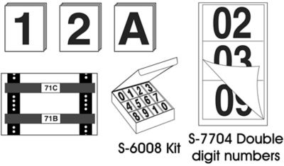 Vinyl Labels, Vinyl Number Stickers In Stock - ULINE