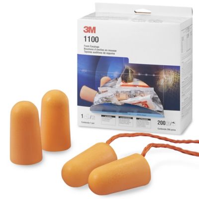 3M 1100 Foam Uncorded Earplugs - 200 Pairs