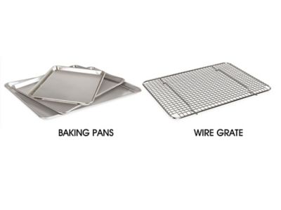 Baker's Mark Wire Rim Full Size Sheet Pans - 12/Case