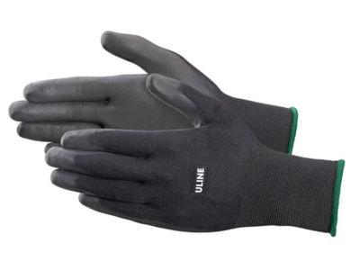 KAYGO KG15P - Guantes de trabajo con revestimiento de poliuretano, nailon  Lite, para la seguridad, revestimiento de poliuretano gris, muñeca de  punto