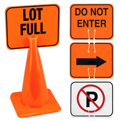 Traffic Cone Signs