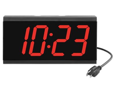 Reloj Digital de Pared en Existencia - ULINE