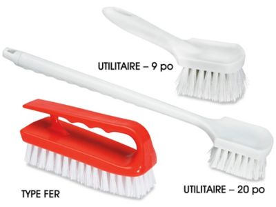 Floor Scrubbing Brush Hand Scrub Brush with Hard Stiff Bristles and Handle