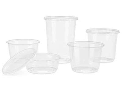 Deli Containers, Plastic Deli Cups with Lids for Food Storage & Takeout ...