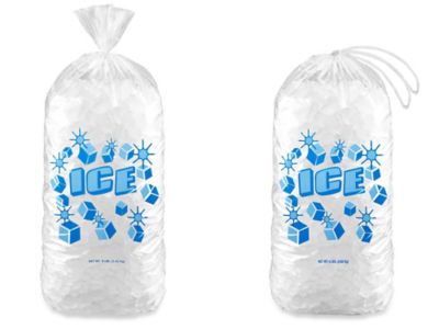 100 PCS Sacs à Glaçons, hicoosee Sac à Glace en Plastique de