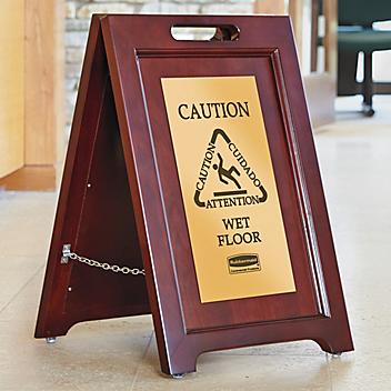 Wooden Wet Floor Sign