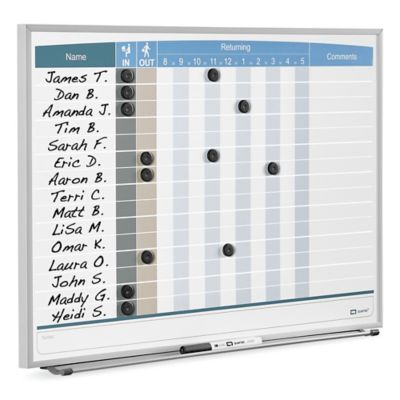 In/Out Staff Dry Erase Boards