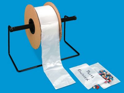 Uline – Rouleau de sacs – 2 mil, dos blanc