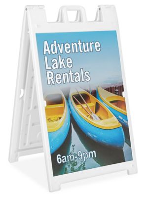 Signicade® Plastic Sandwich Board, Plastic AFrame Signs in Stock ULINE.ca