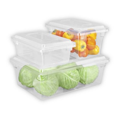 Rubbermaid® Food Storage Boxes - 26 x 18 x 9, White S-24257 - Uline