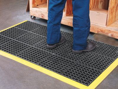 Tapis de drainage antifatigue, Tapis de drainage de sécurité en Stock -  ULINE.ca