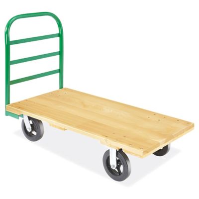 Uline Flat Shelf Utility Cart with Pneumatic Wheels - 44 x 25 x 37 H-4146  - Uline