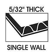 24 x 36 White Corrugated Sheets 5/Bundle S-15058