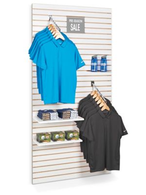 Slatwall clothing online display