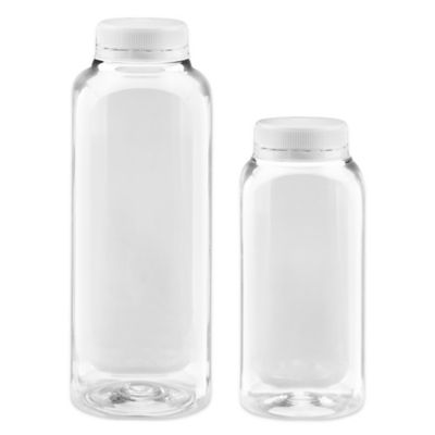 Clear Plastic Jars with Screw-On Lids, Clear Plastic Jars in Stock - ULINE