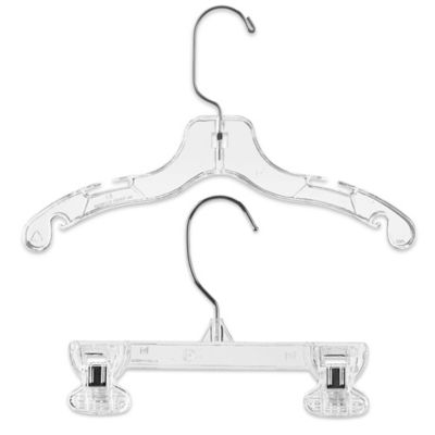 12 White Plastic Children's Shipping Hanger - Plastic Hangers