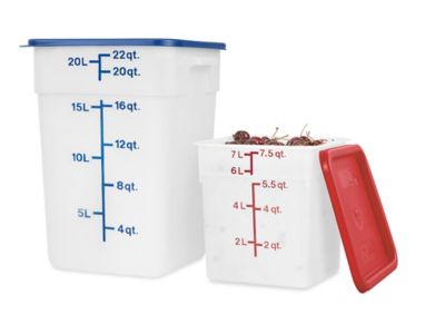 Rubbermaid® Food Storage Boxes - 26 x 18 x 6, Clear S-21500 - Uline