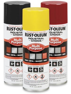 Rust-Oleum® Industrial Spray Paint - Gloss Black S-21952BL - Uline