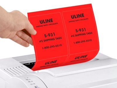 Uline – Étiquettes adhésives laser de couleur véritable