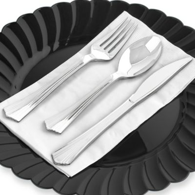 Silver Plastic Utensils