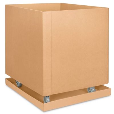 Clear Lid Boxes with Kraft Base - 7 3/8 x 5 3/8 x 1 S-21241 - Uline