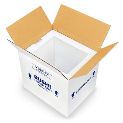 Cajas de Poliestireno, Cajas de Cartón para Envío con Aislante, Cajas con  Espuma para Envíos en Existencia - ULINE