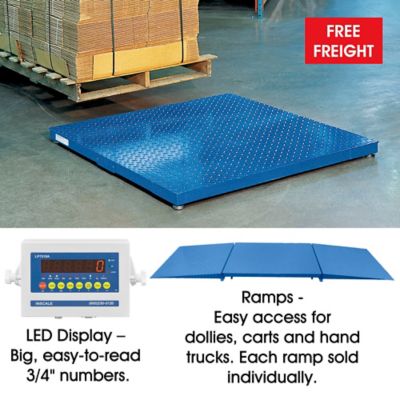 Low Profile Floor Scales, Pallet Scales in Stock ULINE