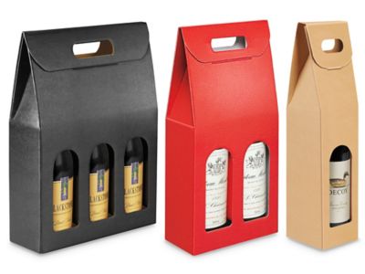 Bolsas para Botellas de Vino, Bolsas para Regalo para Botellas de Vino,  Portabotellas de Vino, Cajas para Regalo para Botellas de Vino en  Existencia - ULINE