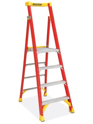 Fiberglass Podium Ladder - 11' Overall Height H-7017