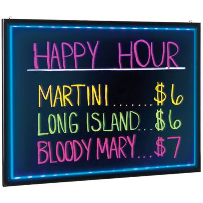 LED Message Board, LED Writing Boards, LED Menu Board in Stock Uline
