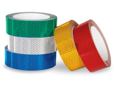 Outdoor Reflective Tape - 4 x 50', Red S-23632R - Uline