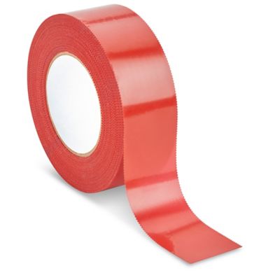 Bandes d'étiquettes de sûreté en rouleau – 2 x 5 3/4 po, rouge S-16981R -  Uline