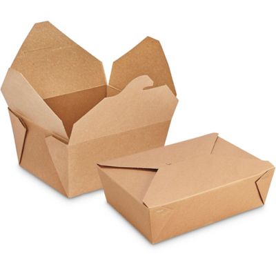 Paper Take-Out Boxes - 96 oz - ULINE - Carton of 160 - S-22407