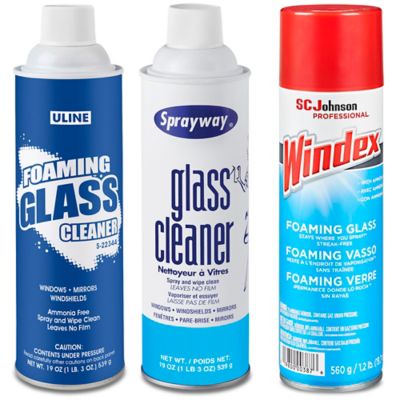 Uline Foaming Glass Cleaner - 19 oz Can S-22344 - Uline