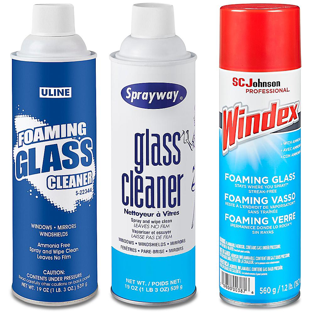 Foaming Glass Cleaner, Foam Window Glass Cleaner in Stock - ULINE