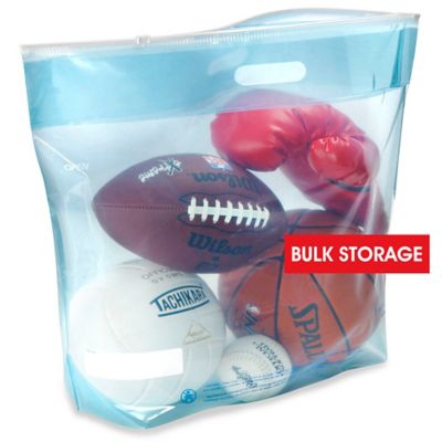 1 Ziploc JUMBO XXL FLEXIBLE STORAGE TOTE 22 Gal Zips Plastic Heavy