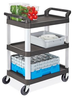 ULINE Cart, Service Enclosed Wht - H-3365W - Each / 1