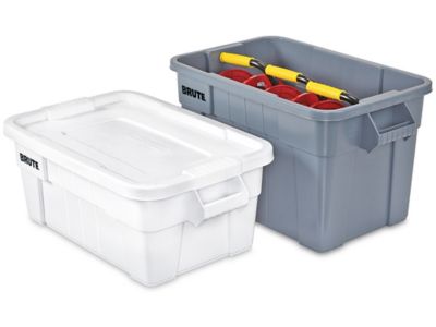 Brute® Totes - 28 x 17 x 11, White S-22735W - Uline