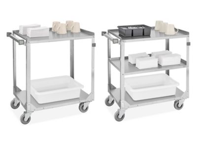 Chariots de service en acier inoxydable