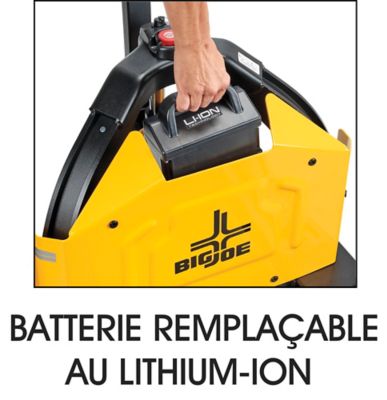 Transpalette alimenté par batterie