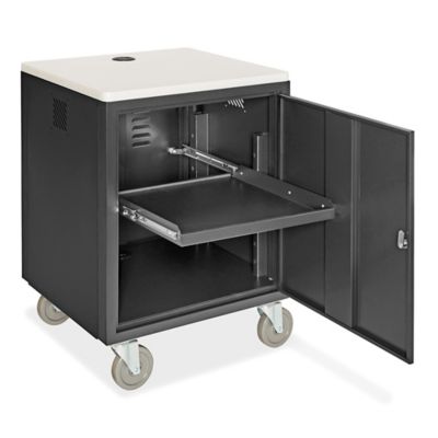 Rubbermaid® Service Cart with Cabinet H-2060 - Uline