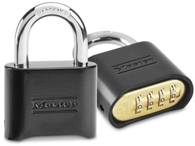 Master Lock® Brass Padlock - Combination, 1 Shackle H-2916 - Uline