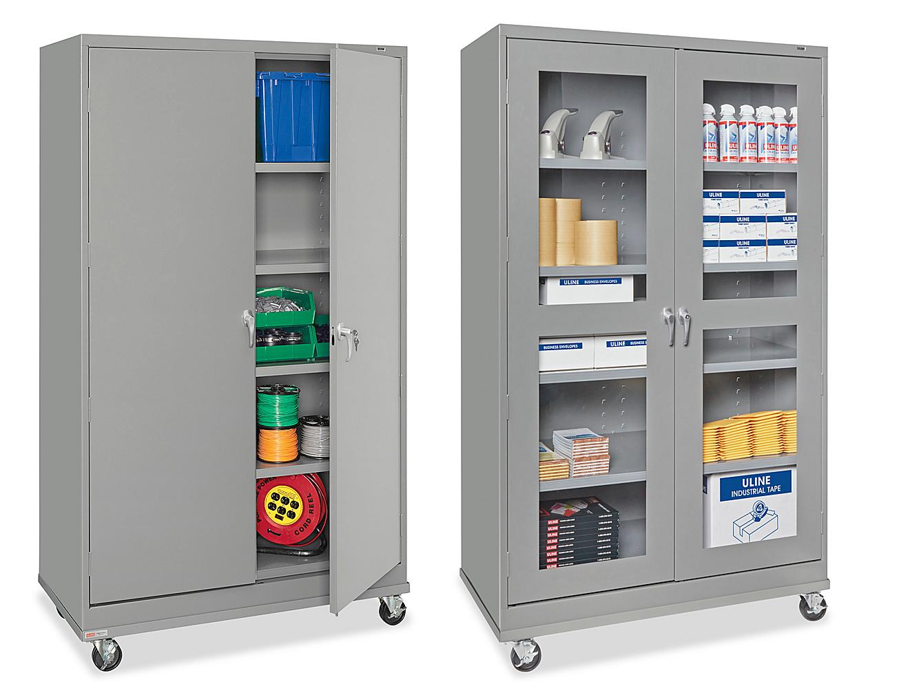 Mobile Storage Cabinet, Rolling Storage Cabinet in Stock   ULINE