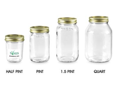 Standard Glass Canning Jars - 8 oz S-22931 - Uline