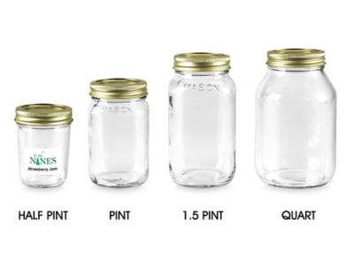 Standard Glass Canning Jars - 24 oz S-22933 - Uline