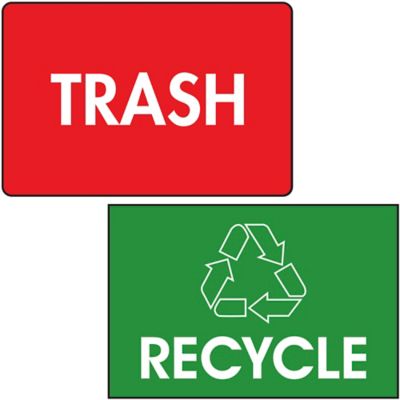 Étiquettes adhésives de déchets
