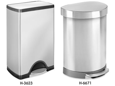 Step-On Stainless Steel Trash Cans